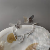 Butterfly rhinestone dangler